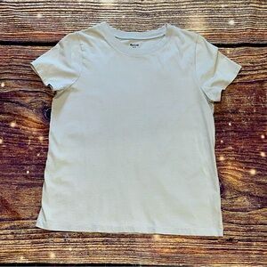 Womens Madewell light gray short sleeve tee shirt. Small. EUC.